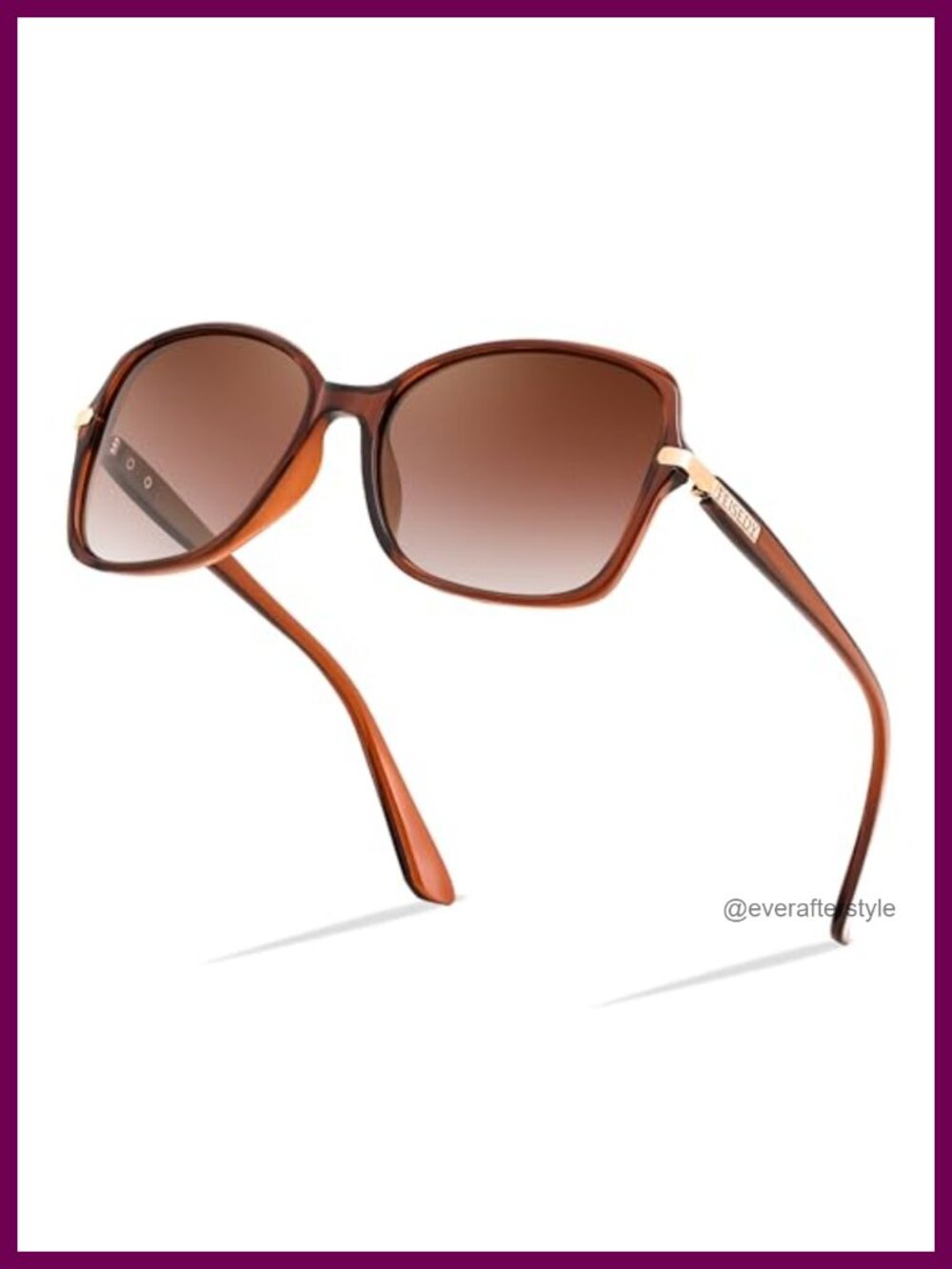 FEISEDY Polarized Sunglasses UV400 Anti Glare Square Frame
